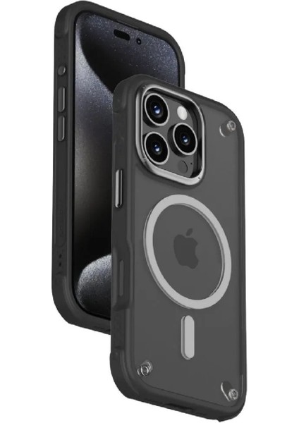 iPhone 16 Pro Max Air Magnetic Case Telefon Kılıfı Siyah