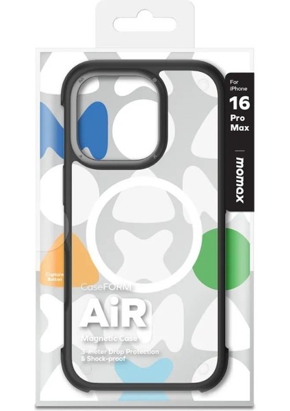 iPhone 16 Pro Max Air Magnetic Case Telefon Kılıfı Siyah