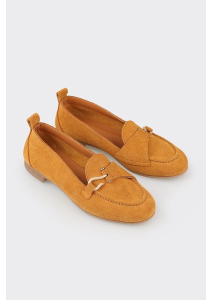 Taba Deri Kadın Loafer fiyatları