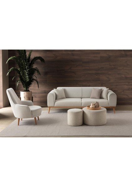 Rebul 3+1 Koltuk Takımı Krem Renk fiyatları