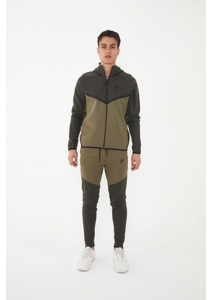 Niketech Fleece Haki Eşofman Takımı