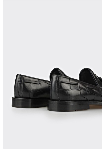 Siyah Deri Erkek Klasik Ayakkabı indirimleri