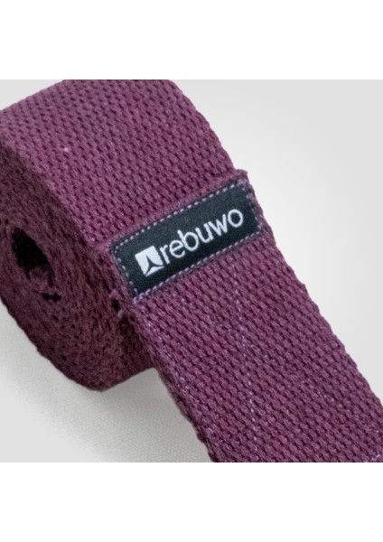 Koyu Mor Yoga Kemeri, Doğal Pamuk 184 cm,Yoga ve Pilates İçin İdeal, Dark Purple Cotton Yoga Strap fırsatları