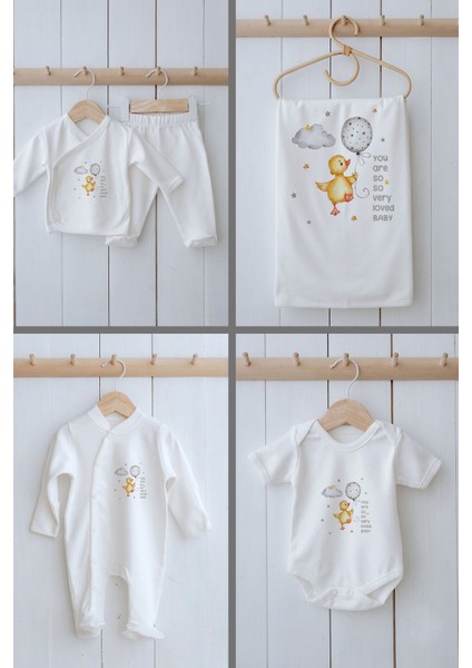 Organik 11'li Hastane Çıkışı - For Baby - Sevimli Ördek