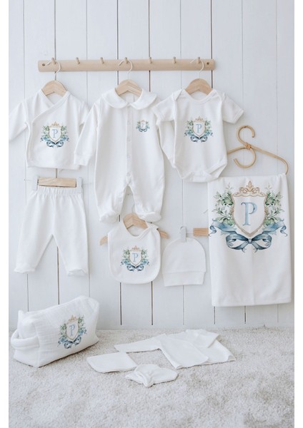 Organik 11'li Hastane Çıkışı - Blue Royal Series - P Harfi