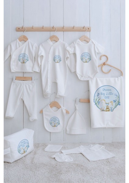Organik 11'li Hastane Çıkışı - For Baby - Mavi Sallanan At