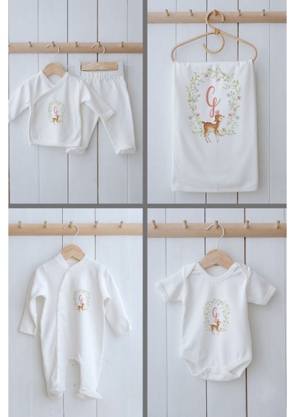 Organik 11'li Hastane Çıkışı - Little Deer Series - G Harfi