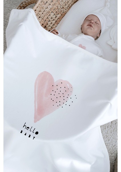 Organik 11'li Hastane Çıkışı - Pure Baby - Pembe Romantik Kalp fırsatları