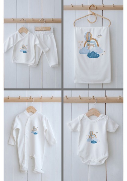 Organik 11'li Hastane Çıkışı - For Baby - Mavi Bulutlar ve Balon fiyatları