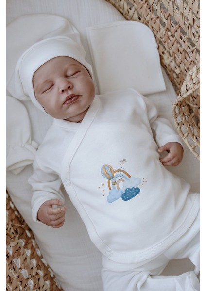 Organik 11'li Hastane Çıkışı - For Baby - Mavi Bulutlar ve Balon indirimleri