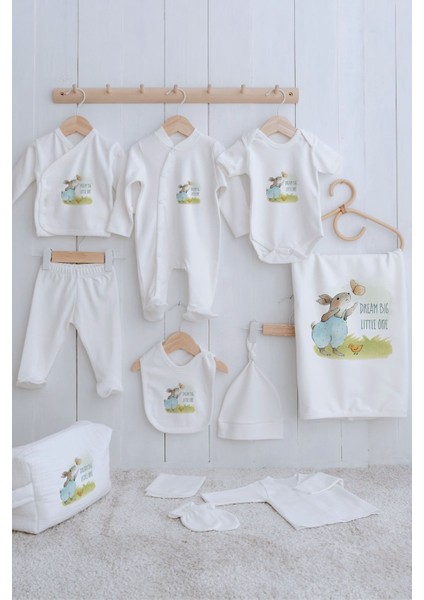 Organik 11'li Hastane Çıkışı - For Baby - Kelebekle Tavşan