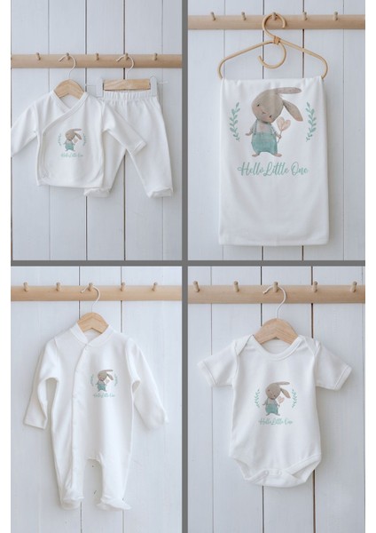 Organik 11'li Hastane Çıkışı - For Baby - Salopetli Tavşan fiyatları