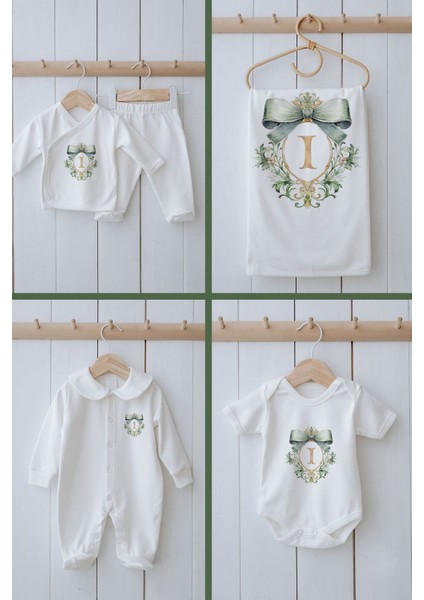 Organik 11'li Hastane Çıkışı - Green Royal Series - I Harfi