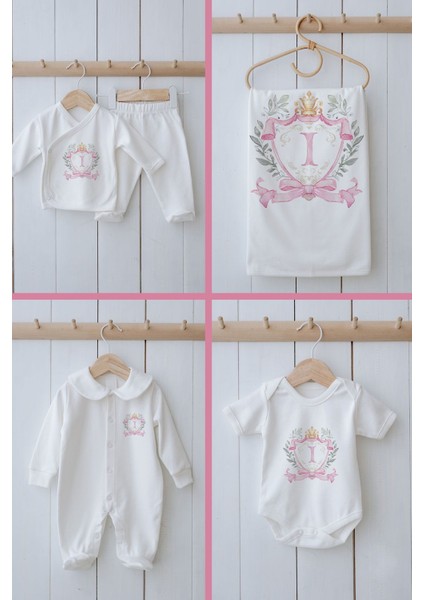 Organik 11'li Hastane Çıkışı - Pink Royal Series - I Harfi