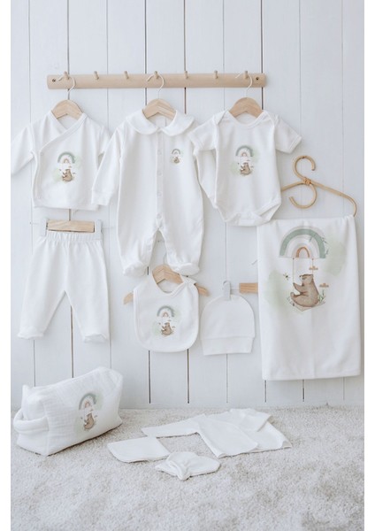 Organik 11'li Hastane Çıkışı - Royal Series - Welcome Baby Bear