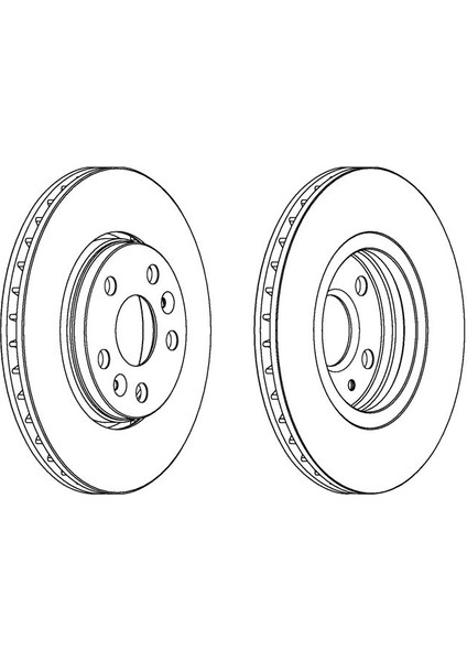 DDF1733 Fren Dıskı On Takım 280MM 5 Bıjon Renault Kangoo Iıı-Mercedes-Benz/jıtan Bm 08- 402064230R