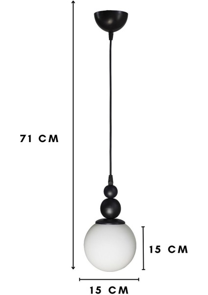 Venüs Tekli Sarkıt Avize Özel Model- Modern Avize - Oturma Odası - Salon - Yatak Odası