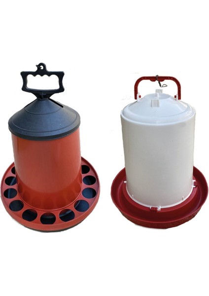 Tavuk Suluğu 10 Litre ve 10 Litre Tavuk Yemliği