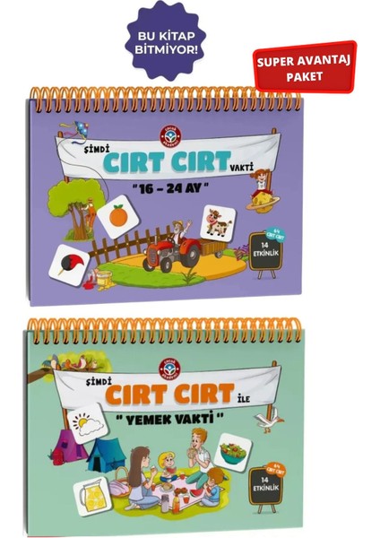 Cırt Cırtlı Etkinlik Kitabı Yemek Vakti 16-24 Ay Kolektif Yazarlı