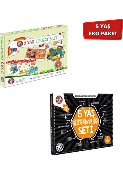 5 Yaş Dikkat/etkinlik Eko Paket