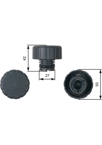 Radyator Yedek Su Depo Kapagi Mercedes W168 W169 W245 W414 10