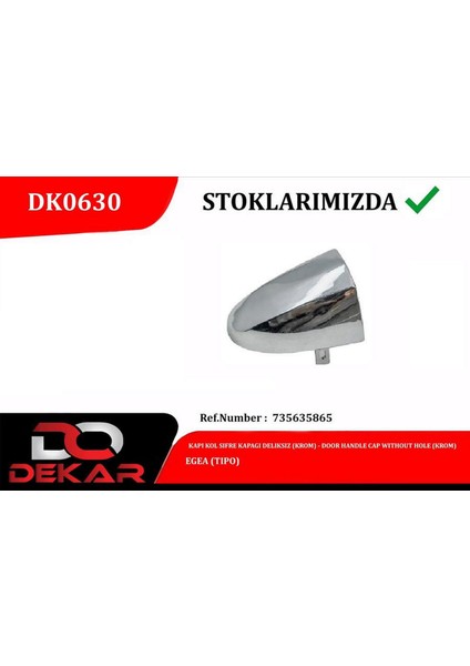 Kapi Kol Sifre Kapagi Deliksiz Krom Egea 10