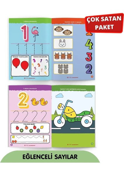 4 Yaş Dikkat-Etkinlik Seti ve Yaz Sil Serisi-3 modelleri