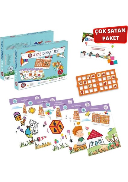 4 Yaş Dikkat-Etkinlik Seti ve Yaz Sil Serisi-2
