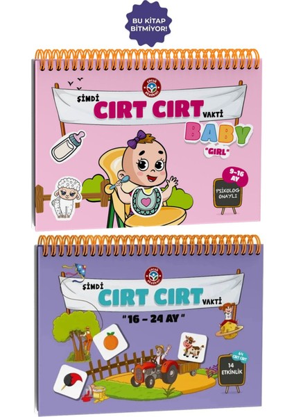 16-24 Ay Cırt Cırtlı Kitap ve Cırt Cırt Vakti 9-16 Ay Baby Girl