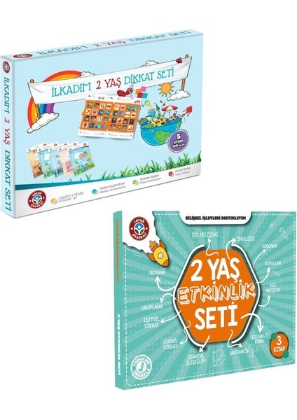 2 Yaş Dikkat ve 2 Yaş Etkinlik Seti Ikili Paket