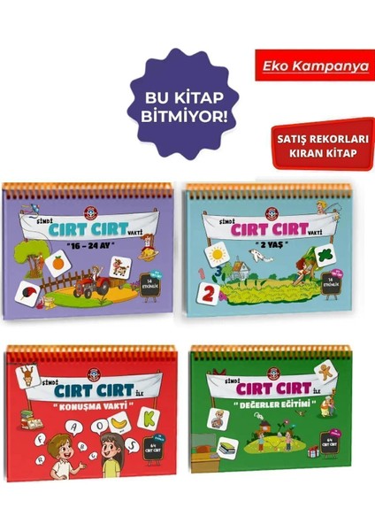 Cırt Cırtlı 16-24 - Konuşma - Değerler - 2 Yaş Indirim Paketi