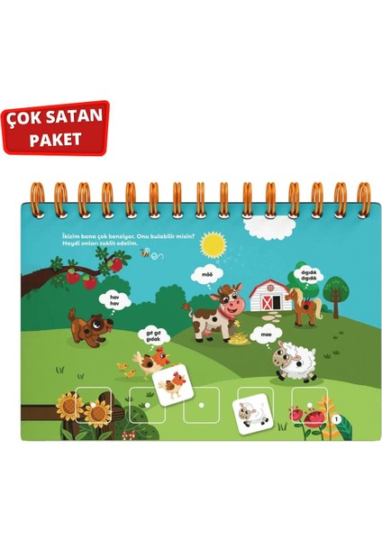 Şimdi Konuşma Vakti Seti / 16-24 Ay Cırt Cırtlı / 2 Yaş Cırt Cırtlı Vakti Etkinlik Kitabı