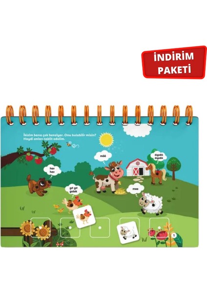 16-24 Ay Cırt Cırtlı Etkinlik Kitabı ve Kes Boya Yapıştır Hayvanlar fiyatları
