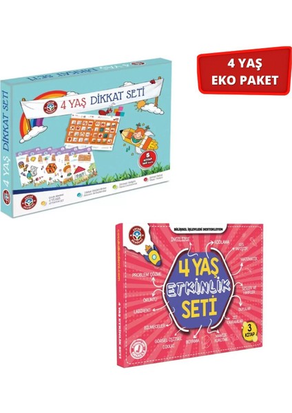 4 Yaş Dikkat/etkinlik Eko Paket