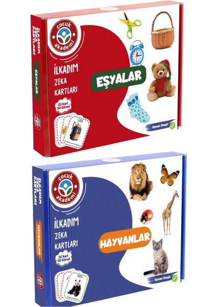Ilk Adım Zeka Kartı Eşyalar ve Ilk Adım Zeka Kartı Hayvanlar