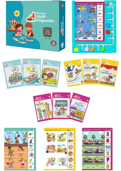 Ilkadım Akıllı Düğmeler Full Paket 3 ve 4 Yaş Paketi