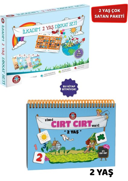 2 Yaş Dikkat Seti ve 2 Yaş Cırt Cırtlı Vakti Ikili Paket