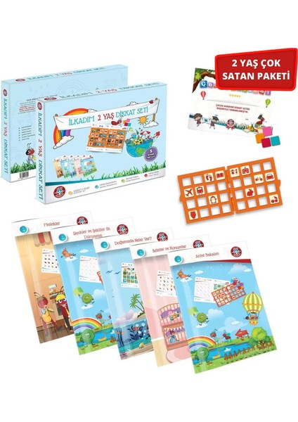 2 Yaş Dikkat Seti ve 2 Yaş Cırt Cırtlı Vakti Ikili Paket