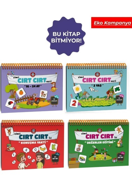 Şimdi Cırt Cırt Serisi 16-24 - Konuşma - Değerler - 2 Yaş Cırt Cırtlı