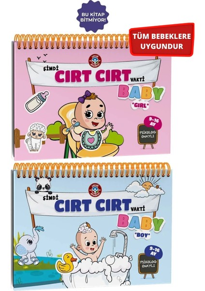 Tüm Bebeklere Uygun Cırt Cırt Vakti Baby Girl ve Baby Boy 9-16 Ay
