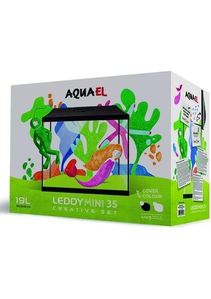 Aquarium Set Leddy Mini 35 Siyah indirimleri