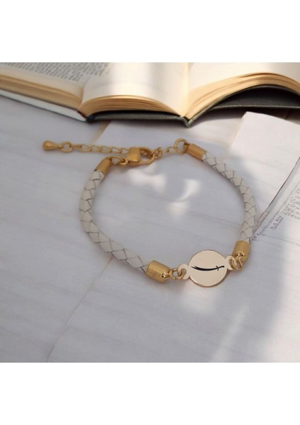 Kadınlar İçin Özel Tasarımlı 14 Ayar Altın Plakalı Zulfikar Bilekliği