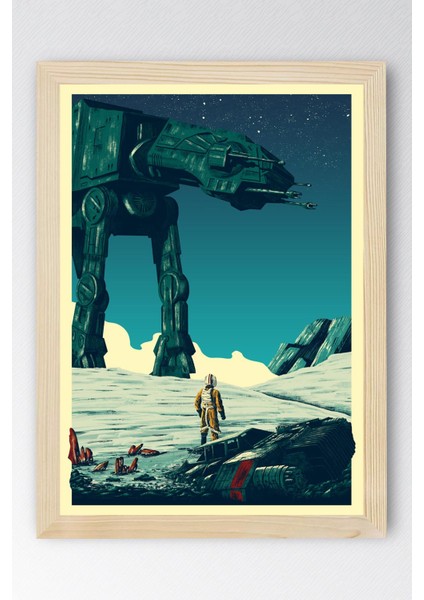 Star Wars Çerçeveli Tablo - Uzay Savaşları Fim Posteri Tablo