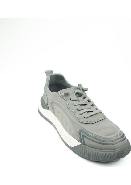 202407 Wine Gri Erkek Günlük Ayakkabı