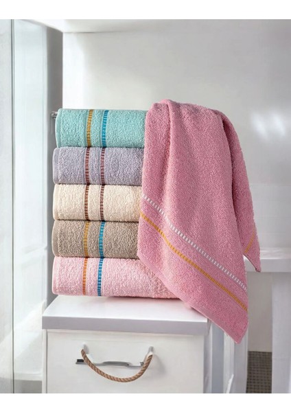 45x80 trend karışık renk el yüz saç havlusu 6lı