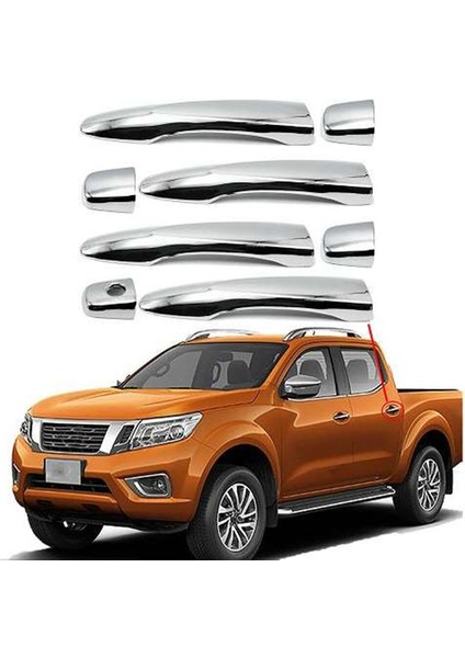 Nissan Navara Uyumlu 2016 Sonrası Kapı Kolu Abs (Plastik) Krom