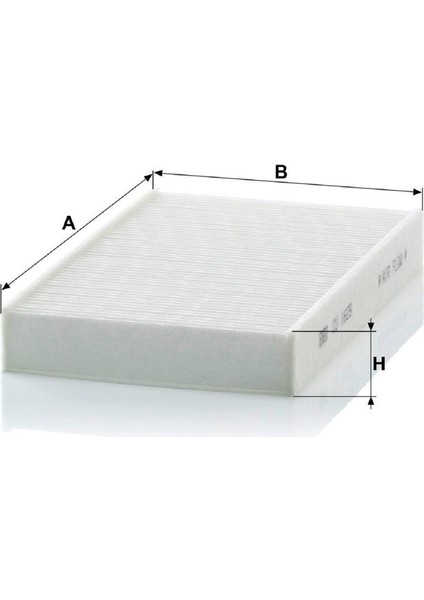 Mann Fılter Polen Filtresi Renault Fluence 2.0 05.2014 - ... 1997 Cm3 143 Hp fiyatları