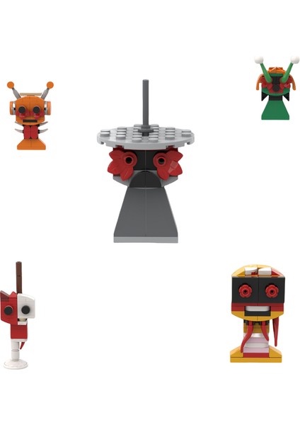 Sprunki Model Figür Parçacık Yaratıcı Oyuncak Yapı Taşı 5 Parçalı Set (220 Adet) (Yurt Dışından)