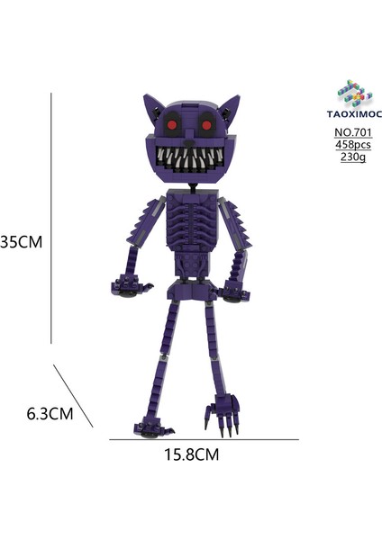 Poppy Smiling Critters Model Figür Parçacık Yaratıcı Oyuncak Yapı Bloğu (458 Adet) (Yurt Dışından)