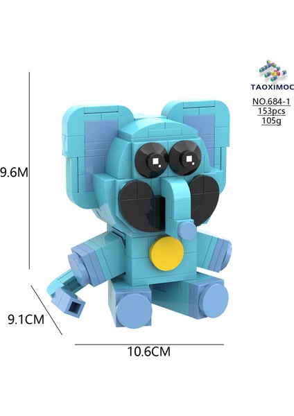 Poppy Smiling Critters Model Figür Parçacık Yaratıcı Oyuncak Yapı Bloğu (153 Adet) (Yurt Dışından) fiyatları